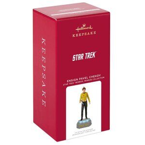 New! Star Trek Ensign Chekov Hallmark Keepsake Storyteller Ornament Light+Sound